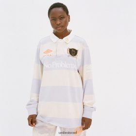 Umbro אֲנָשִׁים חולצת רוגבי מדפיינת מסך טלה לילך/קרם/לבן הַלבָּשָׁה 20PR4N1 Umbro ישראל