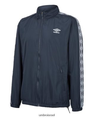 Umbro אֲנָשִׁים מעיל גשם קל בסגנון פעיל דיו/לבן הודי הַלבָּשָׁה 20PR4N242 Umbro Football Kits