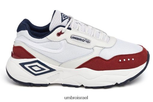 Umbro אֲנָשִׁים נעלי ספורט של פיניקס חיל הים לבן/כהה/מרלו הַנעָלָה 20PR4N328 Umbro ישראל