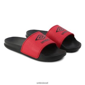 Umbro אֲנָשִׁים שקופיות נוחות של סנדרה ורמיליון/שחור הַנעָלָה 20PR4N335 Umbro Football Kits