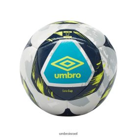 Umbro לִשְׁנֵי הַמִינִים גביע סלה ני אגרוף לבן/סיד/בריזה קפרי/טווס אביזרים 20PR4N358 Umbro ישראל