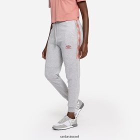 Umbro נָשִׁים מכנס ריצה מודבק יהלום אפור מרל/רוזטה הַלבָּשָׁה 20PR4N469 Umbro ישראל