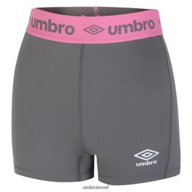 Umbro נָשִׁים מכנסי מחזור ביצועים פעילים אפור/ורוד הַלבָּשָׁה 20PR4N512 Umbro Football Kits