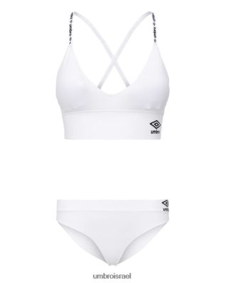 Umbro נָשִׁים מערך חזייה ותאני חוטיני חלק לָבָן הַלבָּשָׁה 20PR4N550 Umbro ישראל