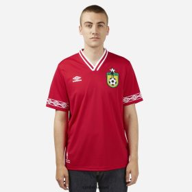 Umbro אֲנָשִׁים ג'רסי קרן ג'ו סטרמר ורמיליון/לבן הַלבָּשָׁה 20PR4N55 Umbro ישראל