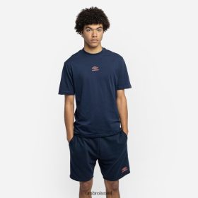 Umbro אֲנָשִׁים טי לוגו קטן של יהלום מצב רוח אינדיגו/רוטב חם הַלבָּשָׁה 20PR4N74 Umbro Football Kits