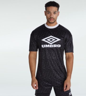 Umbro אֲנָשִׁים גרפיטי טי פחמן/לבן הַלבָּשָׁה 20PR4N83 Umbro Football Kits