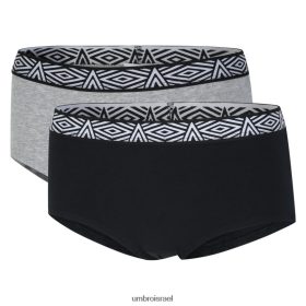 Umbro נָשִׁים חבילת ליבה לנשים היפסטר 2 מרל שחור/אפור הַלבָּשָׁה 20PR4N542 Umbro Football Kits