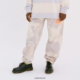 Umbro אֲנָשִׁים טלה פרו 64 מכנסי תרגיל כותנה לילך/קרם/שחור הַלבָּשָׁה 20PR4N192 Umbro תחתונים