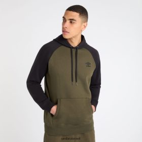 Umbro אֲנָשִׁים CORE RAGLAN HOOD ליל יער/שחור הַלבָּשָׁה 20PR4N121 Umbro ישראל