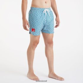 Umbro אֲנָשִׁים MTV שחייה קצרה אשוחית מוצלת/לבן מבריק הַלבָּשָׁה 20PR4N203 Umbro Football Kits