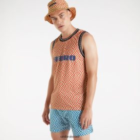 Umbro אֲנָשִׁים אפוד MTV ג'ייד ליים/להבה סקרלט הַלבָּשָׁה 20PR4N24 Umbro תחתונים