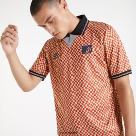 Umbro אֲנָשִׁים MTV Jersey ג'ייד ליים/להבה סקרלט הַלבָּשָׁה 20PR4N7 Umbro ישראל