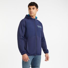 Umbro לִשְׁנֵי הַמִינִים וויליאמס מחוץ למסלול ז'קט עם ברדס Peacoat/Diva Blue ספורט 20PR4N383 Umbro Football Kits