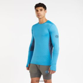 Umbro אֲנָשִׁים Pro Training Elite LS Running Top מליבו כחול/ים ברינג הַלבָּשָׁה 20PR4N16 Umbro ישראל