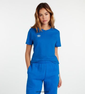 Umbro נָשִׁים טי צוות פנאי מועדון TW Royal/White הַלבָּשָׁה 20PR4N403 Umbro ישראל