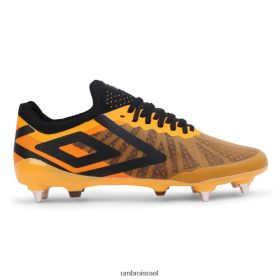 Umbro לִשְׁנֵי הַמִינִים Velocita 6 Pro SG זעפרן/שחור הַנעָלָה 20PR4N583 Umbro ישראל