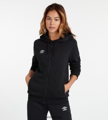 Umbro נָשִׁים פנאי פנאי ZT קפוצ'ון שחור/לבן הַלבָּשָׁה 20PR4N447 Umbro תחתונים